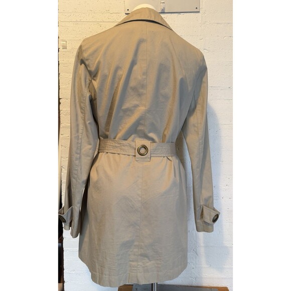 Classic Preppy Urban Via Spiga Trench Coat Double-Breasted Knee-length Cotton 12 - Picture 3 of 8